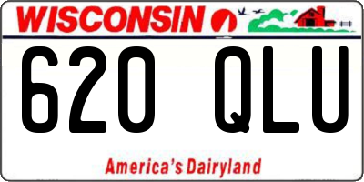 WI license plate 620QLU