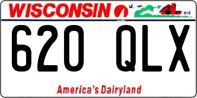 WI license plate 620QLX