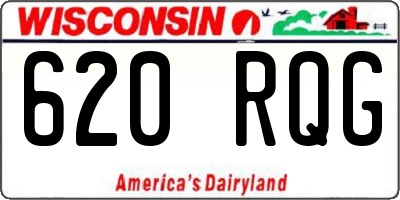WI license plate 620RQG