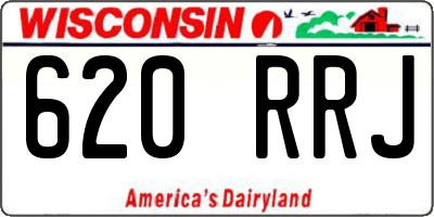 WI license plate 620RRJ
