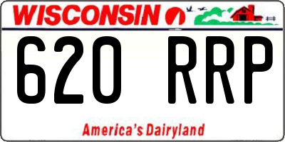 WI license plate 620RRP