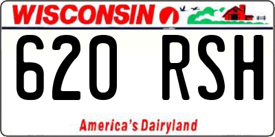 WI license plate 620RSH