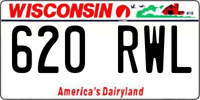 WI license plate 620RWL
