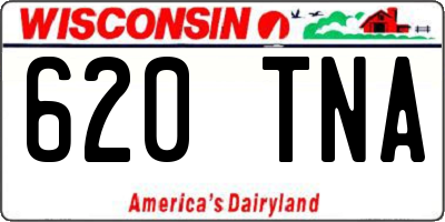 WI license plate 620TNA