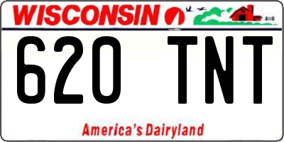 WI license plate 620TNT
