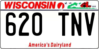 WI license plate 620TNV
