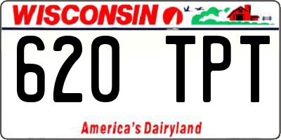 WI license plate 620TPT