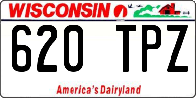 WI license plate 620TPZ