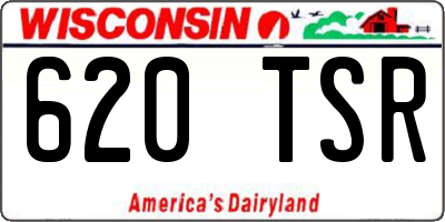 WI license plate 620TSR