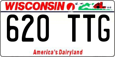 WI license plate 620TTG