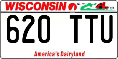 WI license plate 620TTU