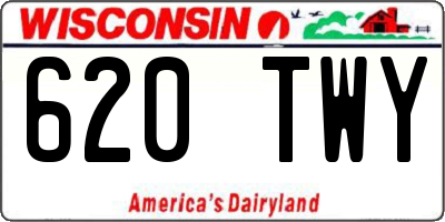 WI license plate 620TWY