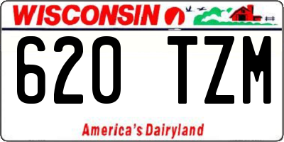 WI license plate 620TZM