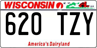 WI license plate 620TZY