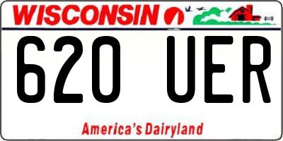 WI license plate 620UER