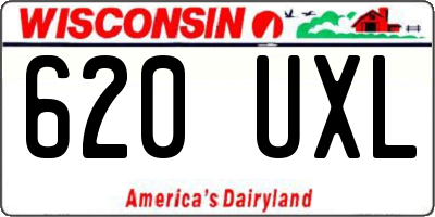WI license plate 620UXL