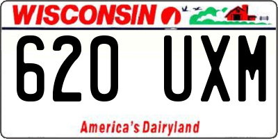 WI license plate 620UXM