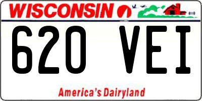 WI license plate 620VEI