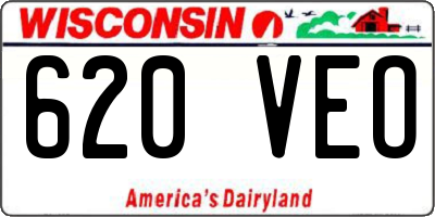 WI license plate 620VEO