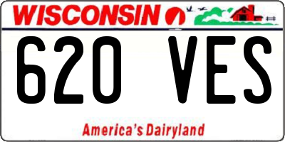 WI license plate 620VES