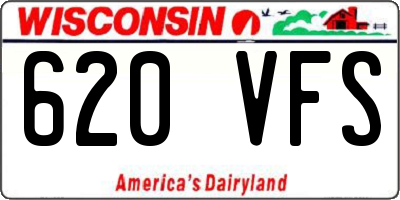 WI license plate 620VFS