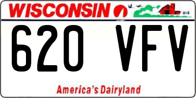 WI license plate 620VFV