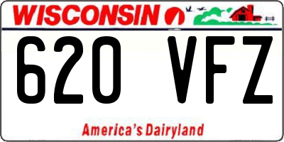 WI license plate 620VFZ