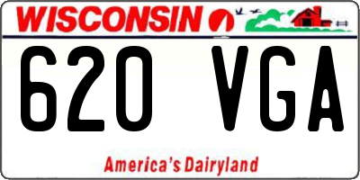 WI license plate 620VGA