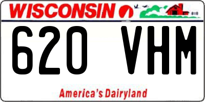 WI license plate 620VHM