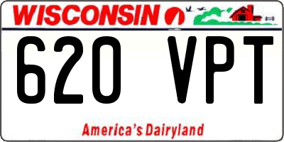 WI license plate 620VPT