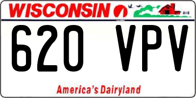 WI license plate 620VPV