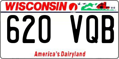WI license plate 620VQB