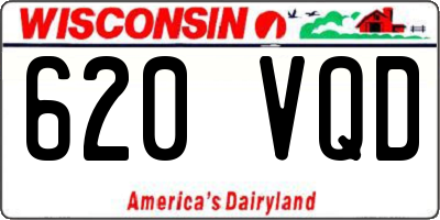 WI license plate 620VQD