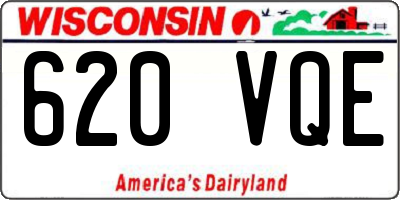 WI license plate 620VQE
