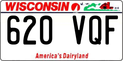 WI license plate 620VQF