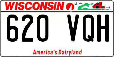 WI license plate 620VQH
