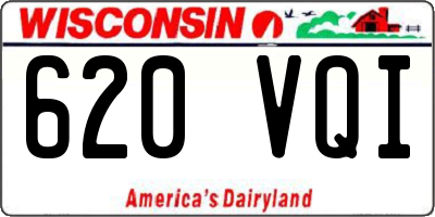 WI license plate 620VQI