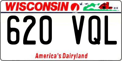 WI license plate 620VQL