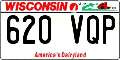 WI license plate 620VQP