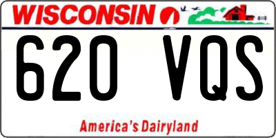 WI license plate 620VQS