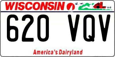 WI license plate 620VQV