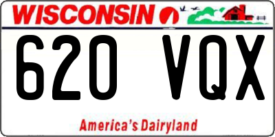 WI license plate 620VQX