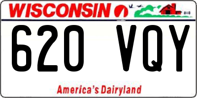WI license plate 620VQY