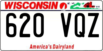 WI license plate 620VQZ