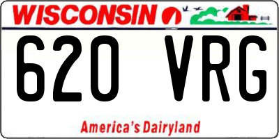 WI license plate 620VRG