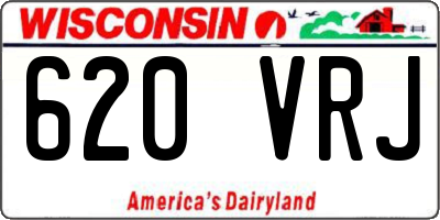 WI license plate 620VRJ