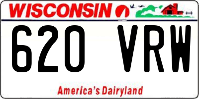 WI license plate 620VRW