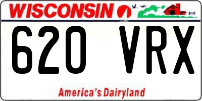 WI license plate 620VRX