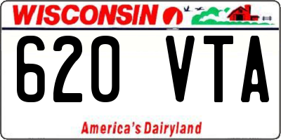 WI license plate 620VTA