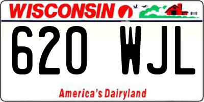 WI license plate 620WJL